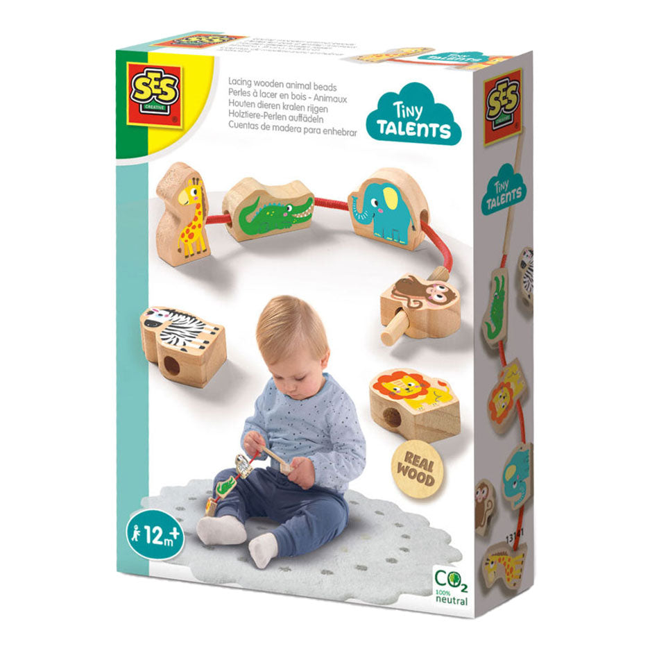 Buanna Tiny SES Ag Teaghrán Coirníní Ainmhithe Adhmaid