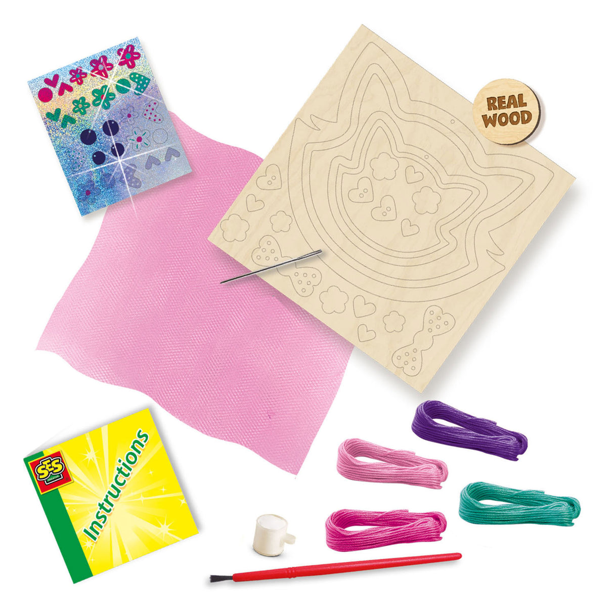 SES hímzés a tüllre