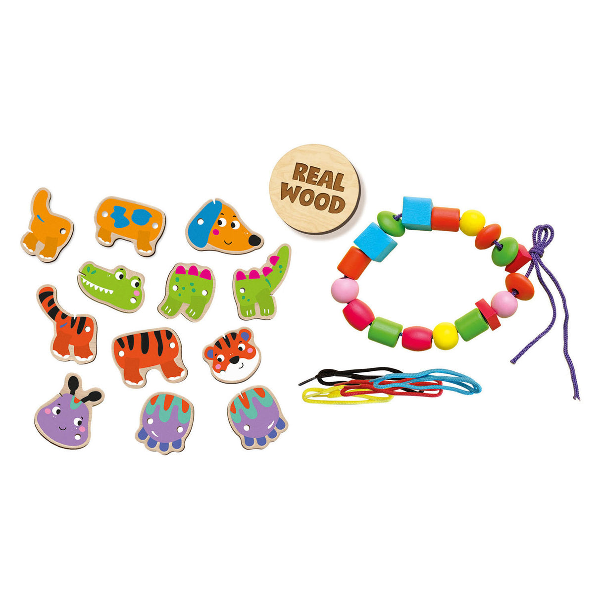 Ses Dieren String mit Perlen