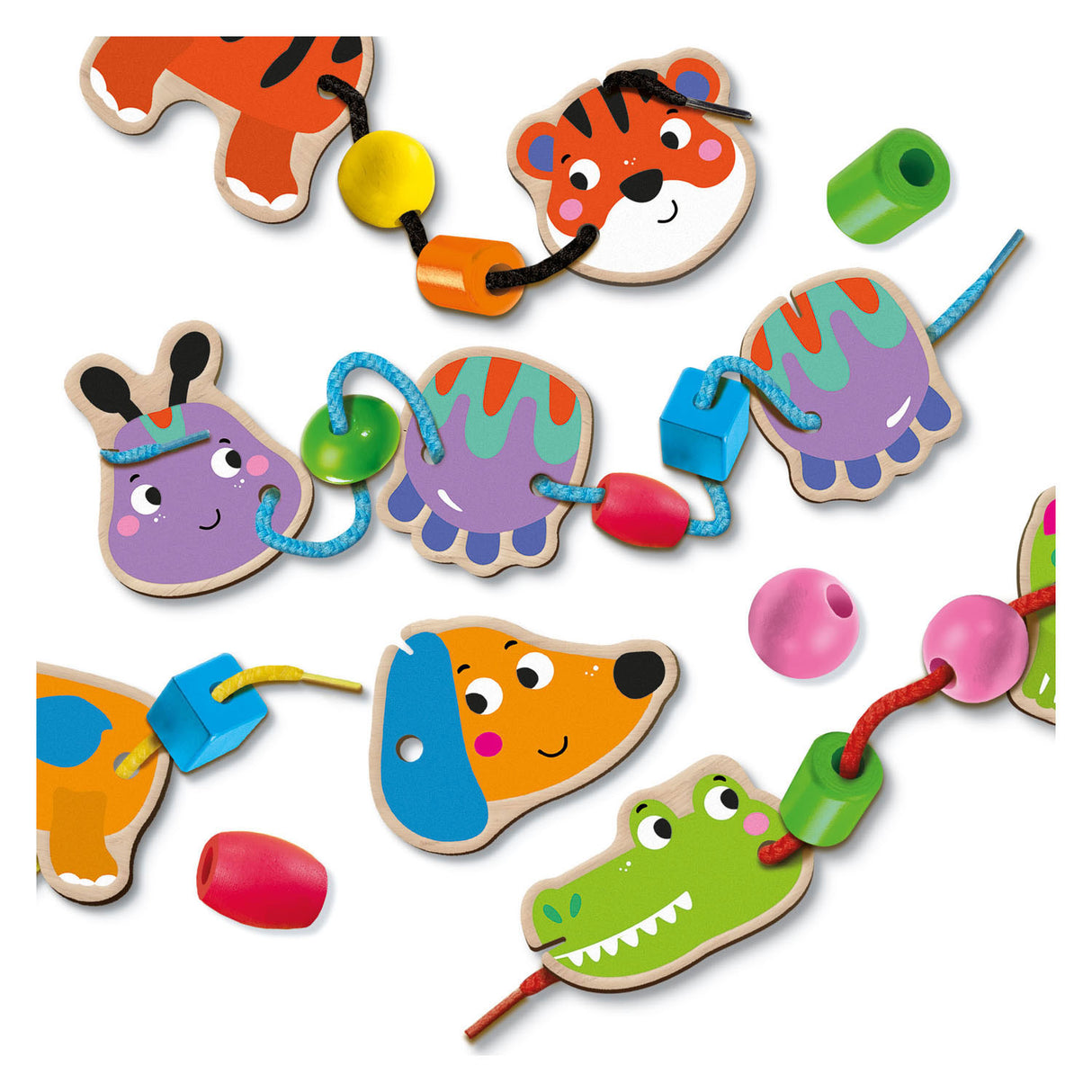 Ses Dieren String mit Perlen