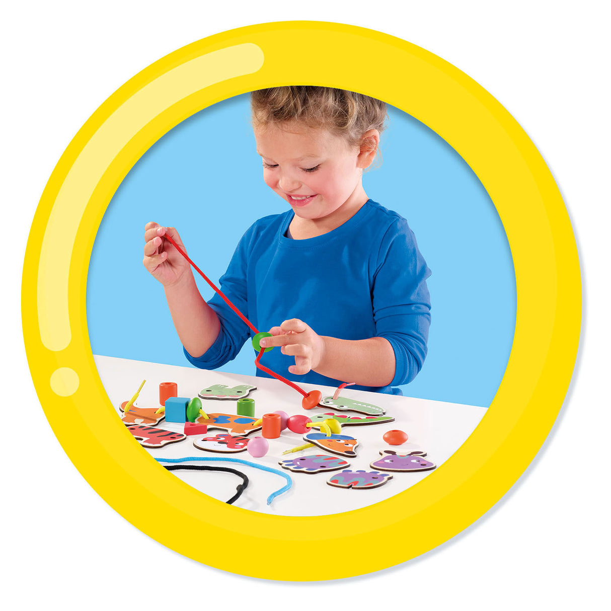 Ses Dieren String mit Perlen