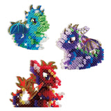 Six ironing beads - dragons