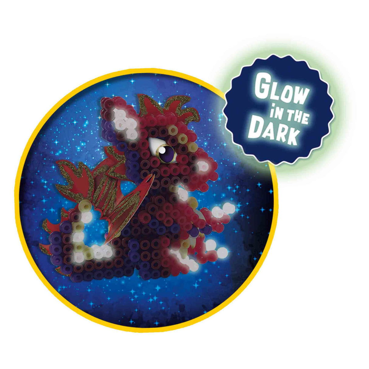 Six ironing beads - dragons