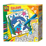 Ses creative colours by numbers - triangular grip markers