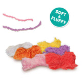 Embroider six fluffy animals