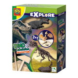 SES Raziščite Dino in Skeleton izkopani 2in1 - T -rex