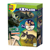 SES Explore Dino y Skeleton excavados 2in1 - Triceratops