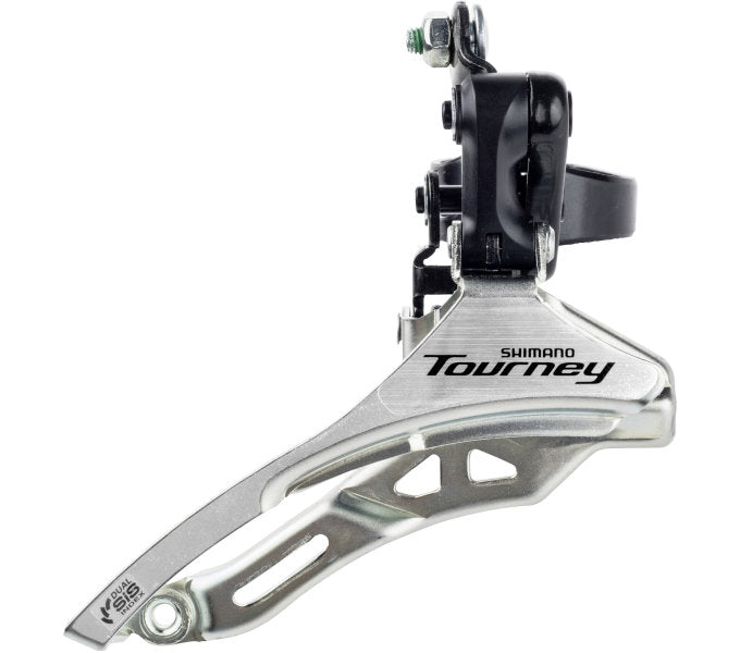 Shimano Voorkerailleur 3 x 6 7 Speed Tourney FD-Ty300 Down Swing Down Pull High Flamp 28,6 mm 42T (66-69 °)