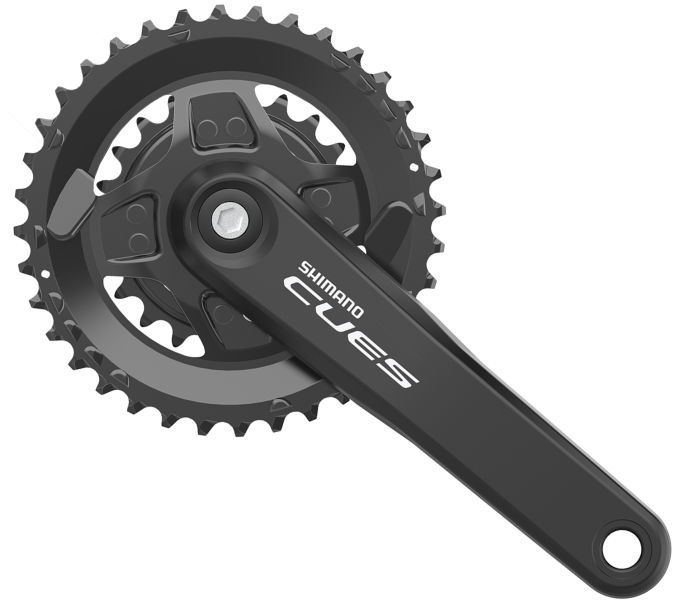 Shimano Cranket 2 x 9 10 11 Speed ​​Cues FC-U4000 med 175 mm vevarm 36-22 Tands (3mm Opgangend)