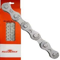 Sunrace Chain Lock 1 2x1 8 CNS 10 - 112 Sigts - 370g - Grå