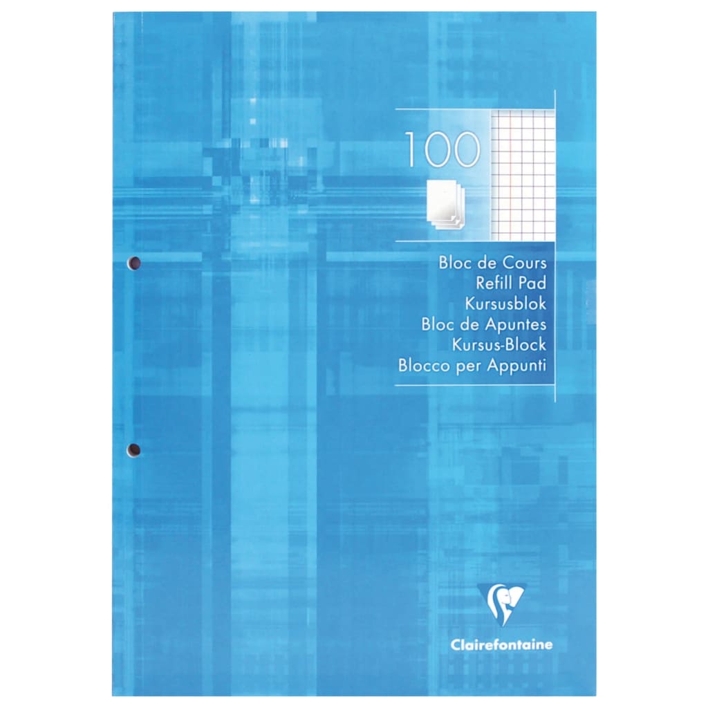 Clairefontaine Clairefontaine Navul blocks 5 st A4 2 holes 100 sheet checked with margin