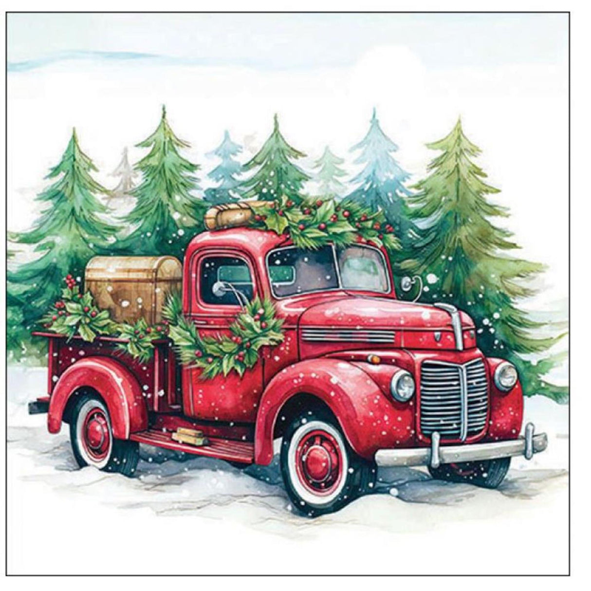 Ambiente servetten 33cm van in the snow