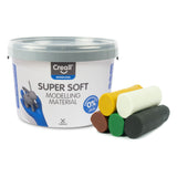Creall Supersoft modelling clay safari colors, 1750g.