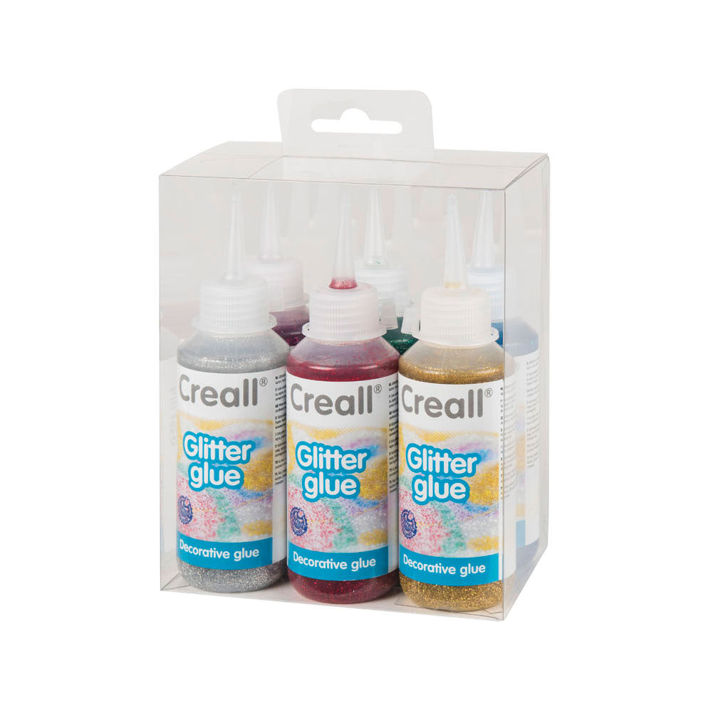 Set di colla glitter di create, 6x100ml