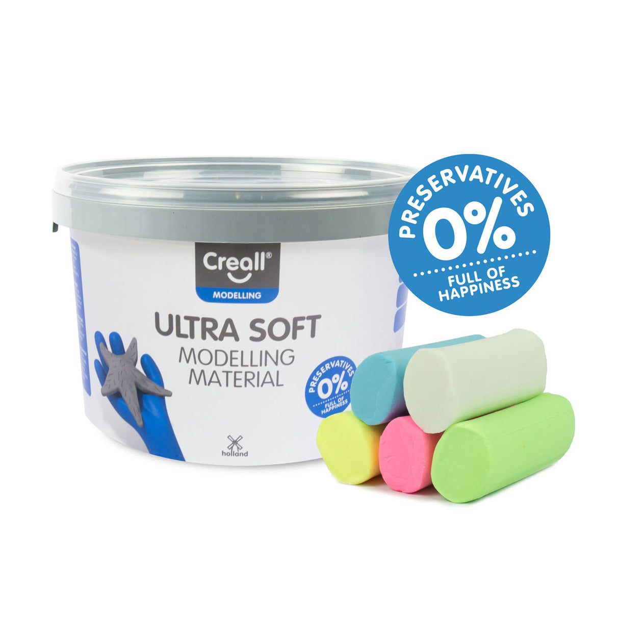 Creall ultra soft clay pastel, 1100gr.