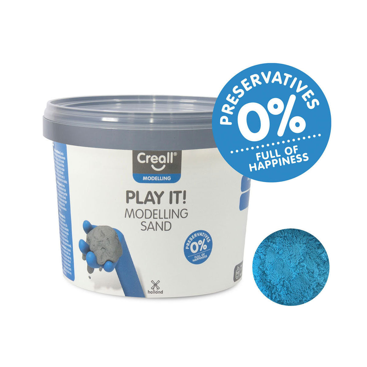 Creall hrajte to Speelzand Blue, 750gr.