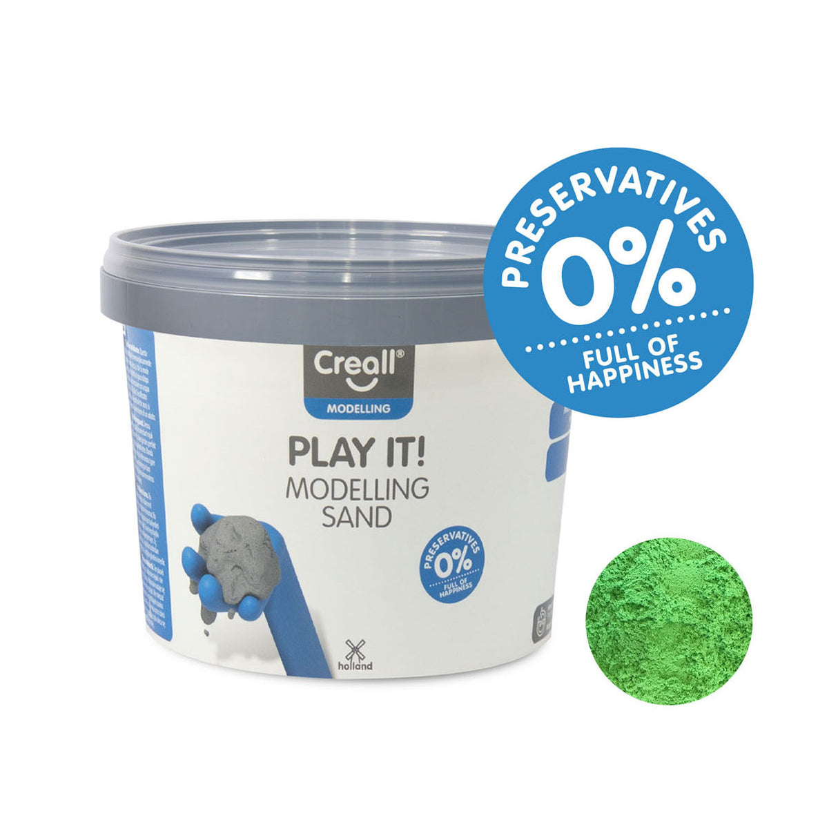 Creall Juega Speelzand Green, 750gr.