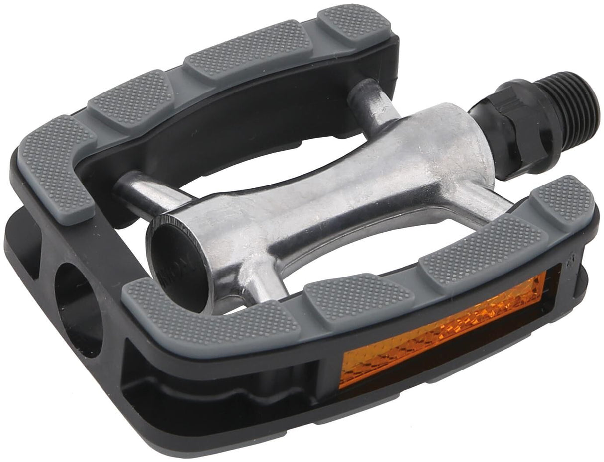 Union pedals SP-823, aluminum non slip. Gray black. 9 16 Wire (Hanging Package)