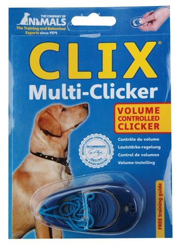 The company of animals coa clix multi-clicker 3 tonig blauw