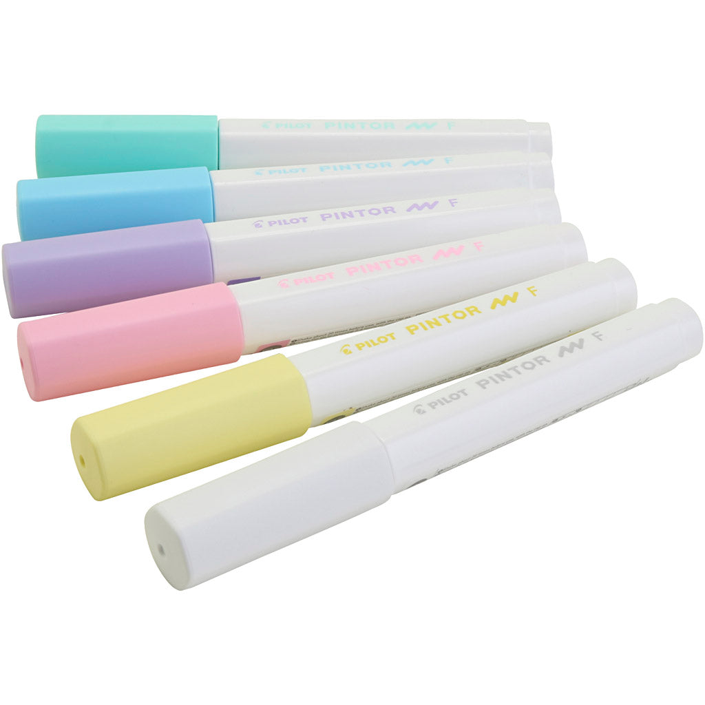 Pilot Pintor markers, pastel colors, 6 pieces 1 box
