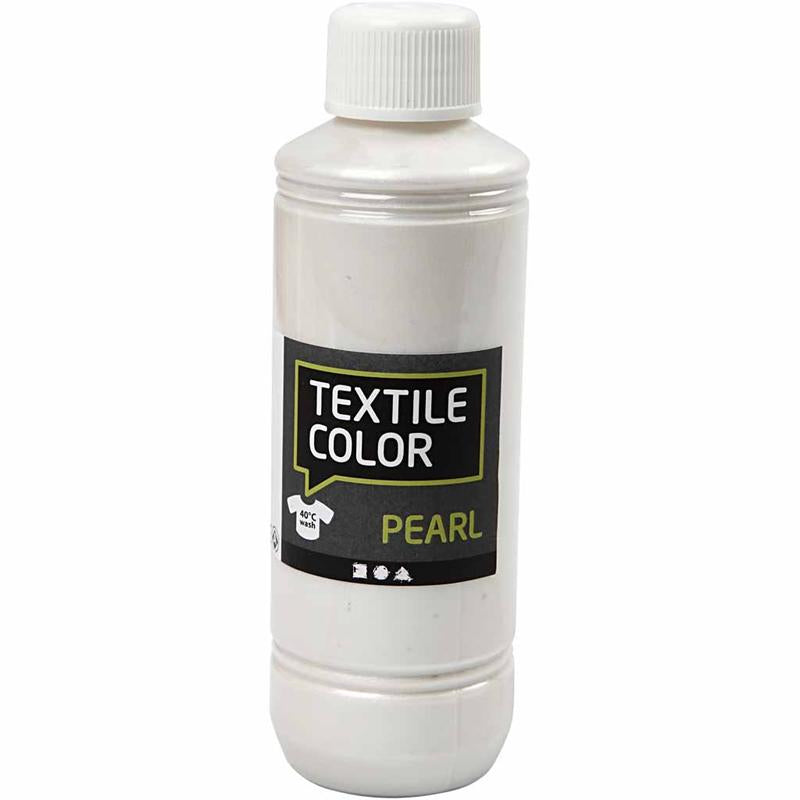 Creativ company textile color, parelmoer, base, 250 ml 1 fles