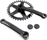 HZB Crankset 36 Tands 127 mm Comprimento da manivela preto 1836127STZW