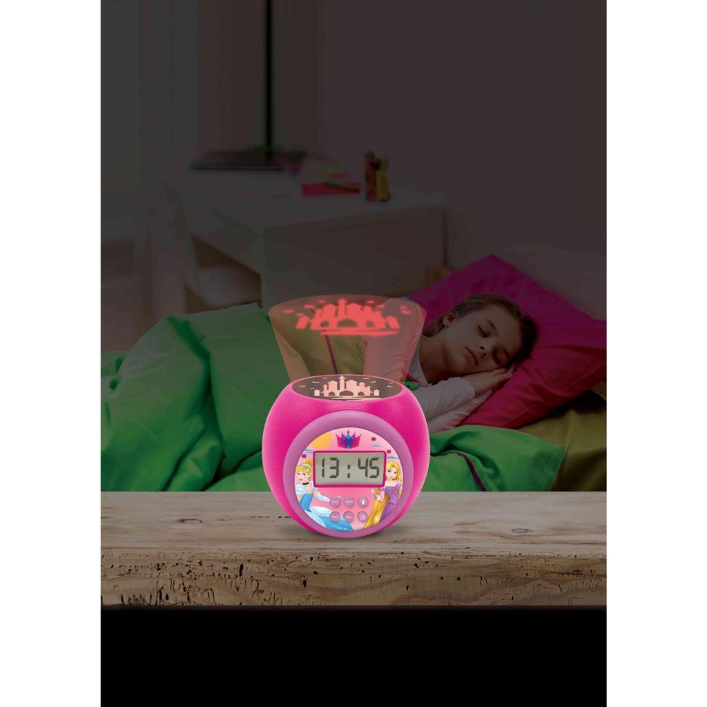 Disney Prinzessin Projektor Wecker rosa