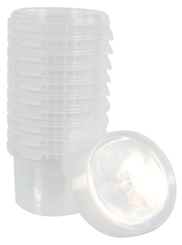 Okrúhle PP vedro bez rúčky vrátane krištáľovo čistého veka