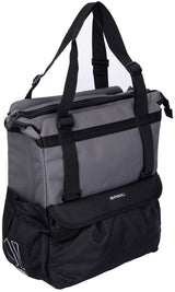 Basil Shopper XL - Sporty and trendy bicycle bag for groceries and beach, black anthracite, 20L