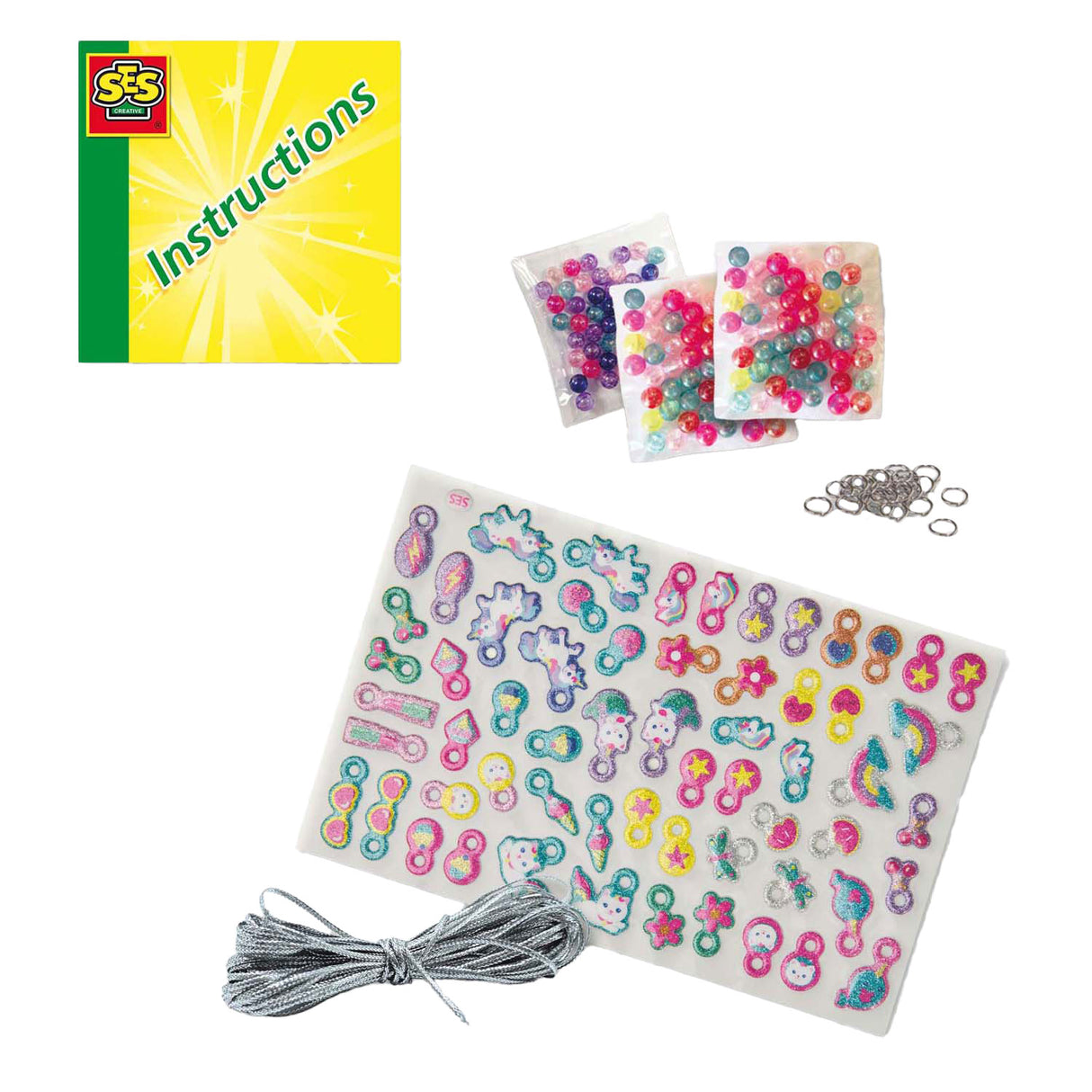 Ses Puffy Glitter nalepke zapestnice