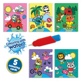 SES colors with water coloring book - Traveling