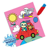 SES colors with water coloring book - Traveling