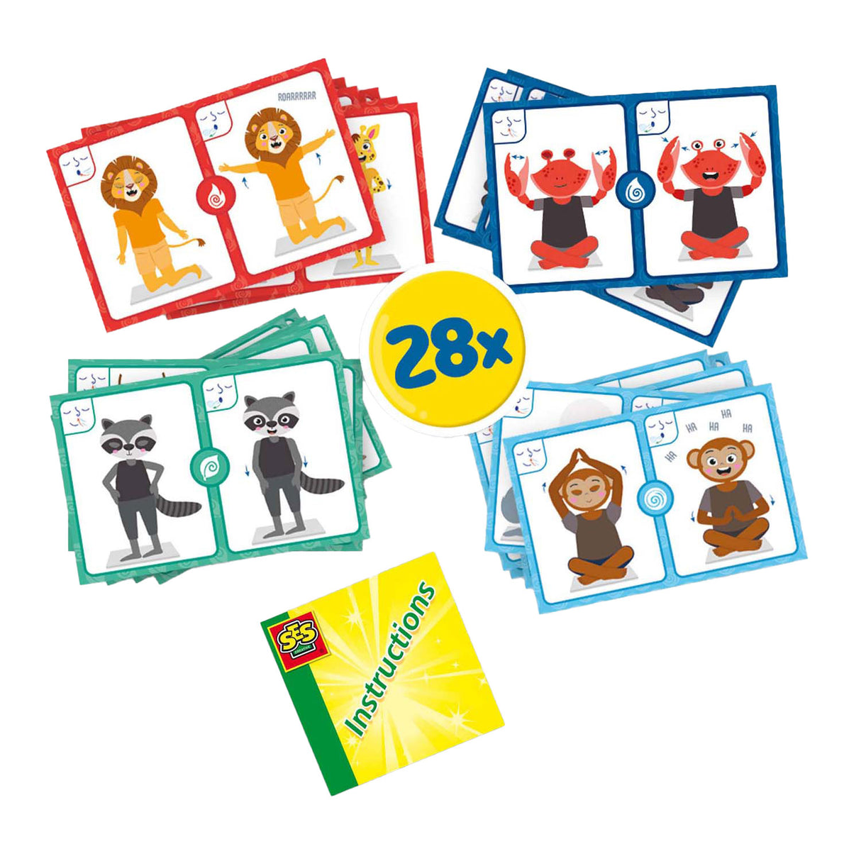 Ses zen yoga animals, 28 parts.