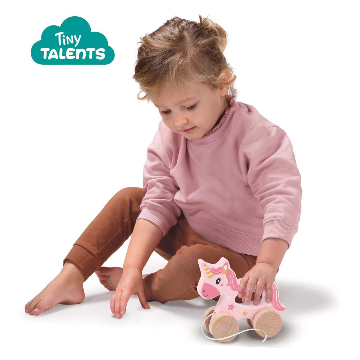 Ses wooden pull animal 2 in 1 - unicorn