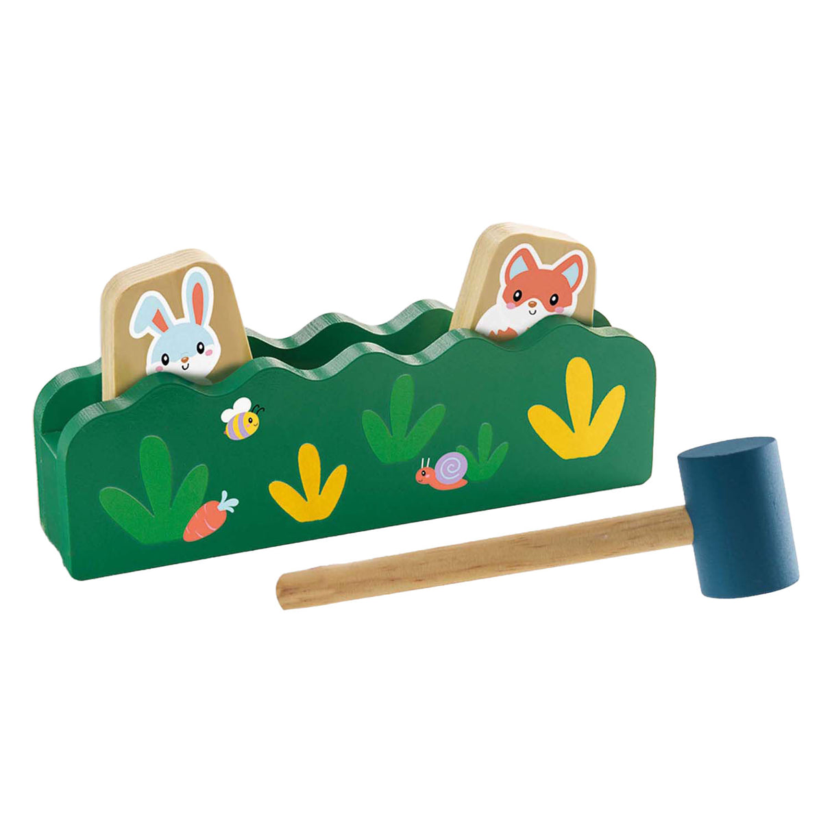 Ses hammarbänk peek-a-boo i trä