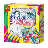 Ses metallesche Faarf Canvas