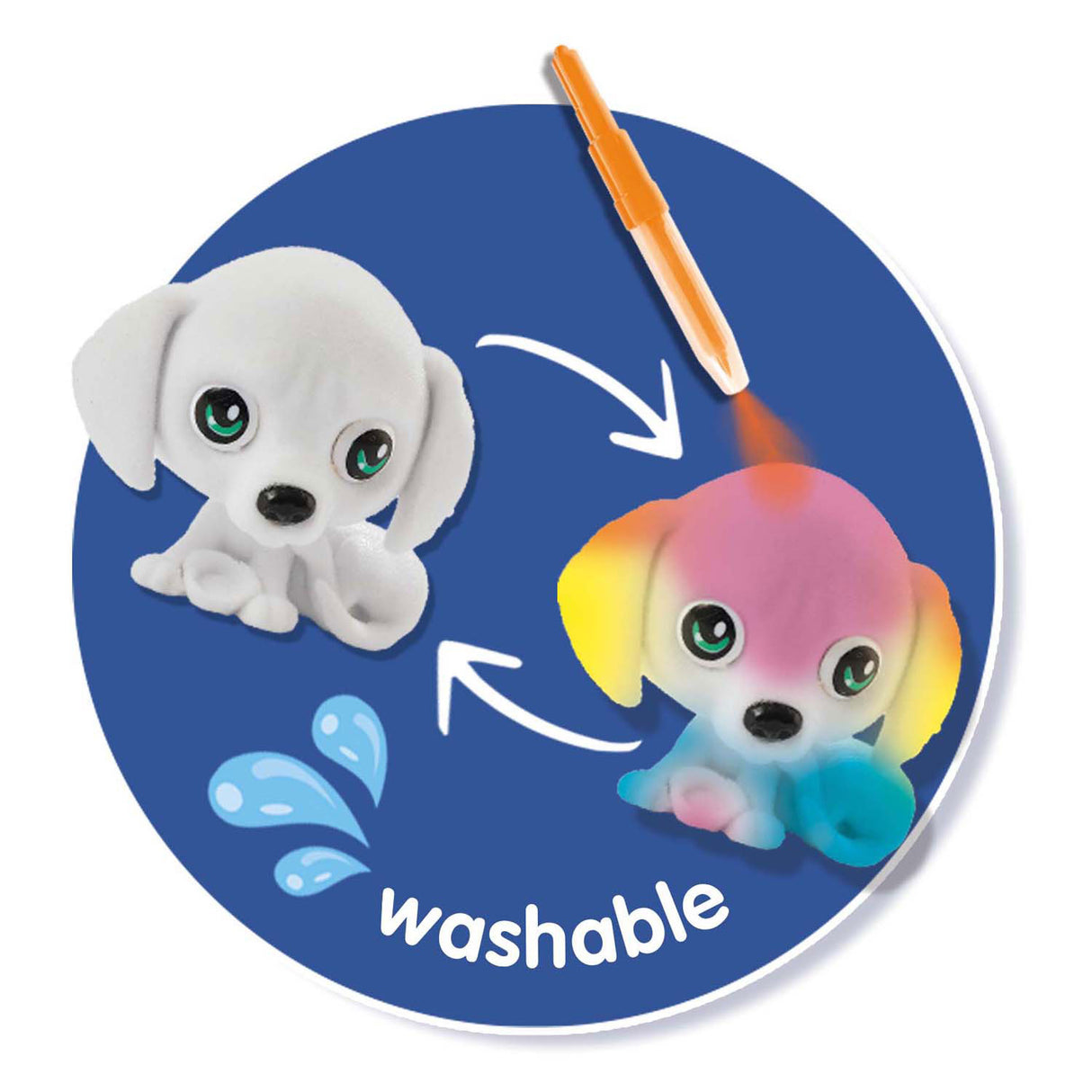 Ses blow airbrush pens - puppies surprise, 3 pcs.