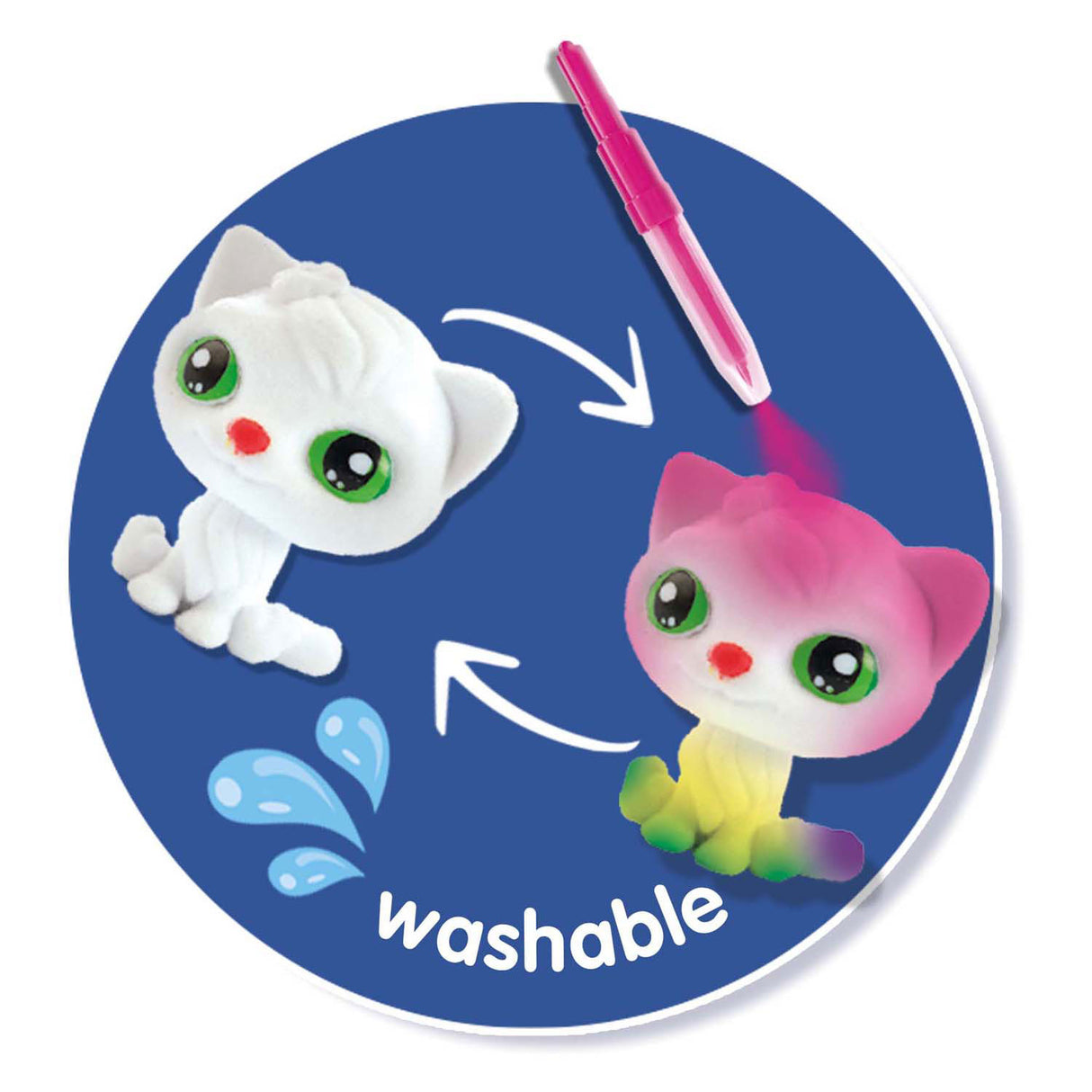 Ses blow airbrush pens - cats surprise, 3 pcs.