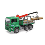 Bruder car truck man with trees