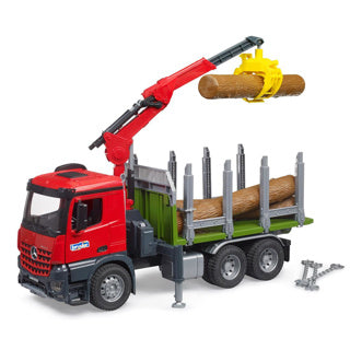 Bruder MB Arocs Wood truck with loading crane and grabper