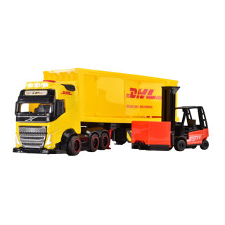 Dickie toys vrachtwagen dhl met heftruck met licht en geluid