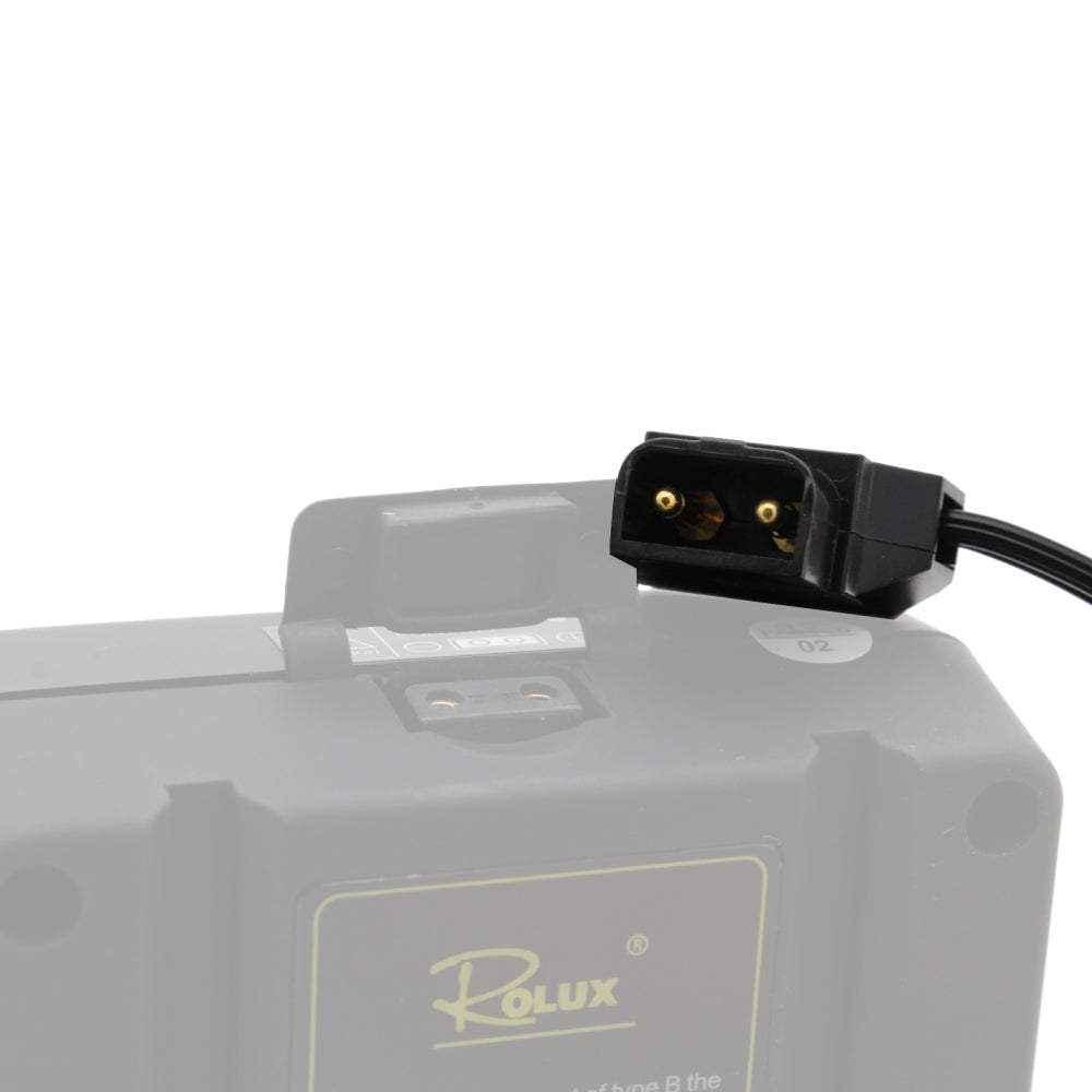 Rolux 4-Pins XLR Kvinna med manlig D-Tap RL-C5