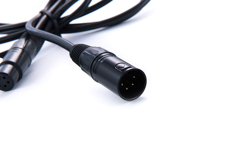 Rolux 4-pinner XLR hunn med 4 pinner hannkontakt RL-C7