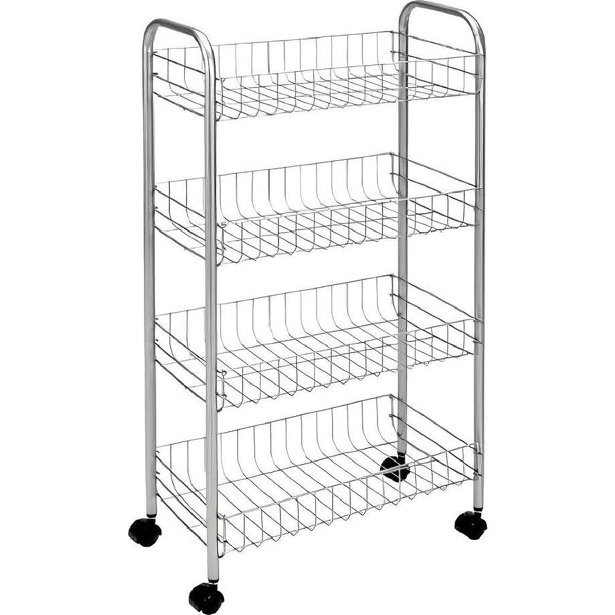 Wózek magazynowy Metaltex pisa 4 kosze czarny