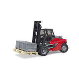Bruder Linde HT160S Forklift with pallet and 3 pallet cages