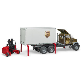 Bruder Auto Truck Mack Ups with Forklift
