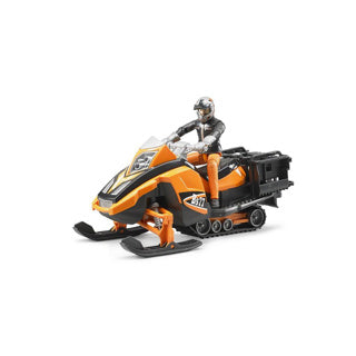 Bruder bworld snowmobile with driver and accessories
