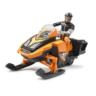 Bruder bworld snowmobile with driver and accessories