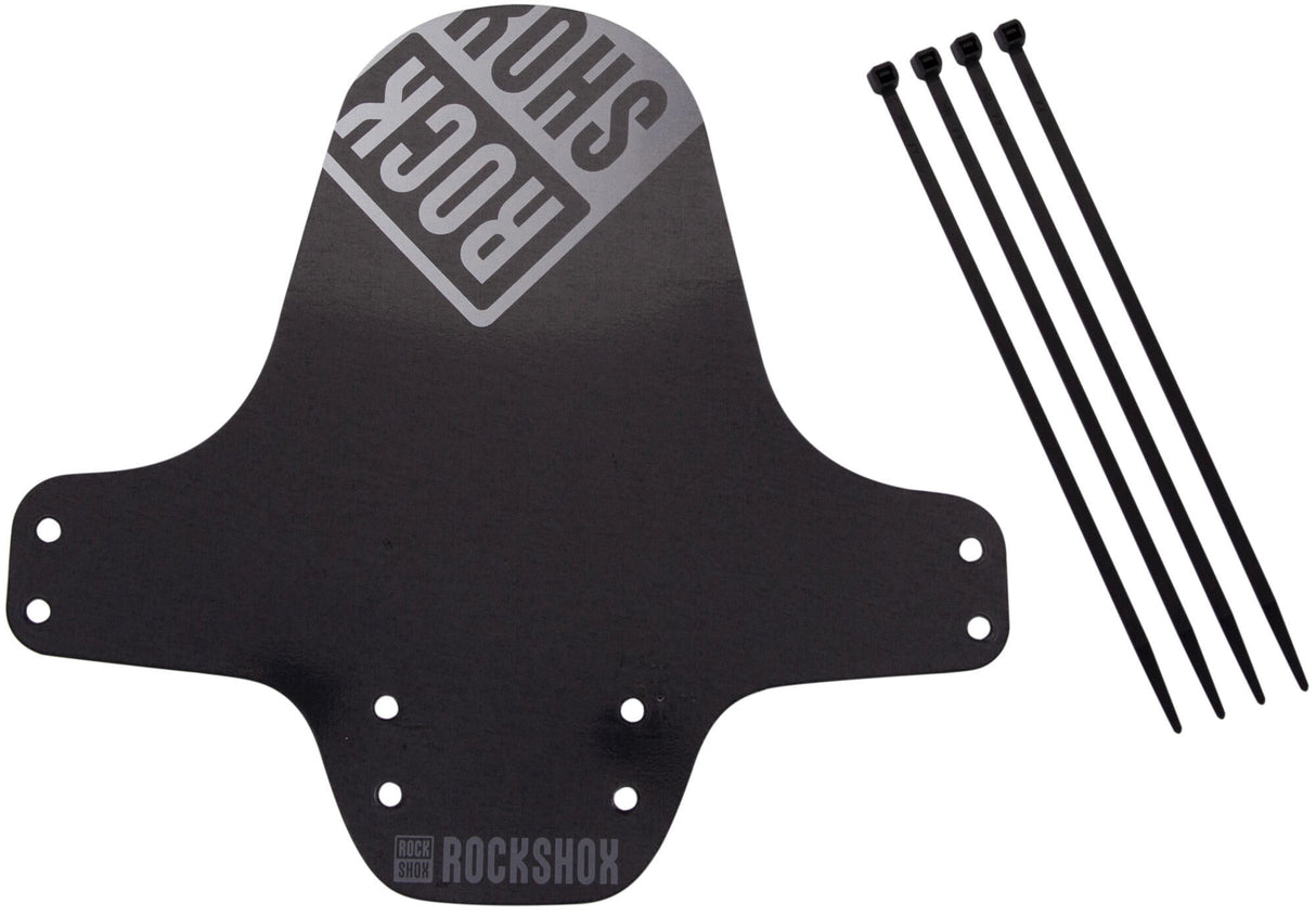 RockShox Schmutzfänger, Vorderrad-Kotflügel, Clip-on-Kotflügel RS, schwarz, silberfarben, gebrochenes Weiß