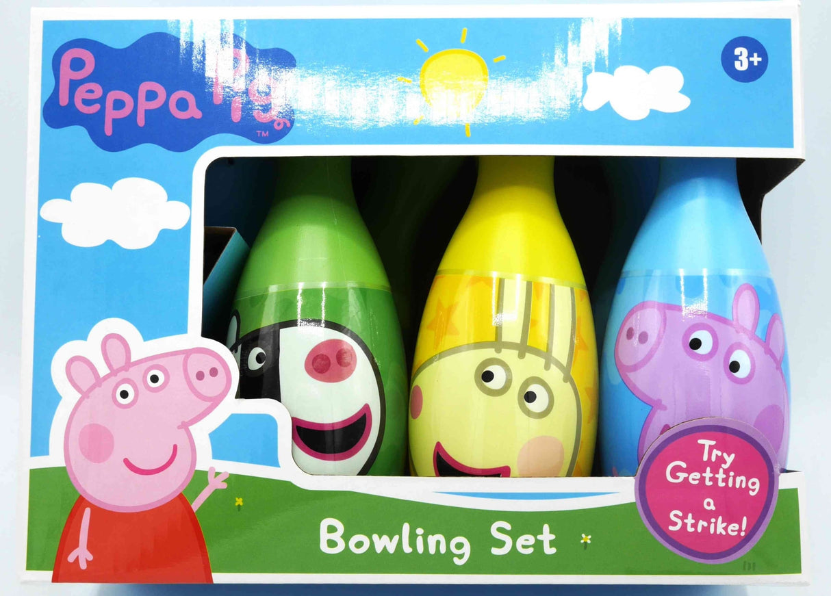 Jonotoys Peppa Pig -Kegelspiel mit 6 Zapfen und 1 Ball